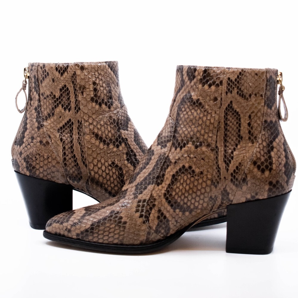 Alexandre Birman Python Ankle Boots - Picture 4 of 12